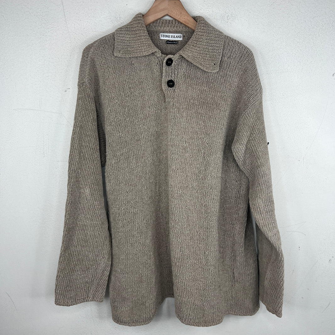 Stone Island Tan Knit Sweater
