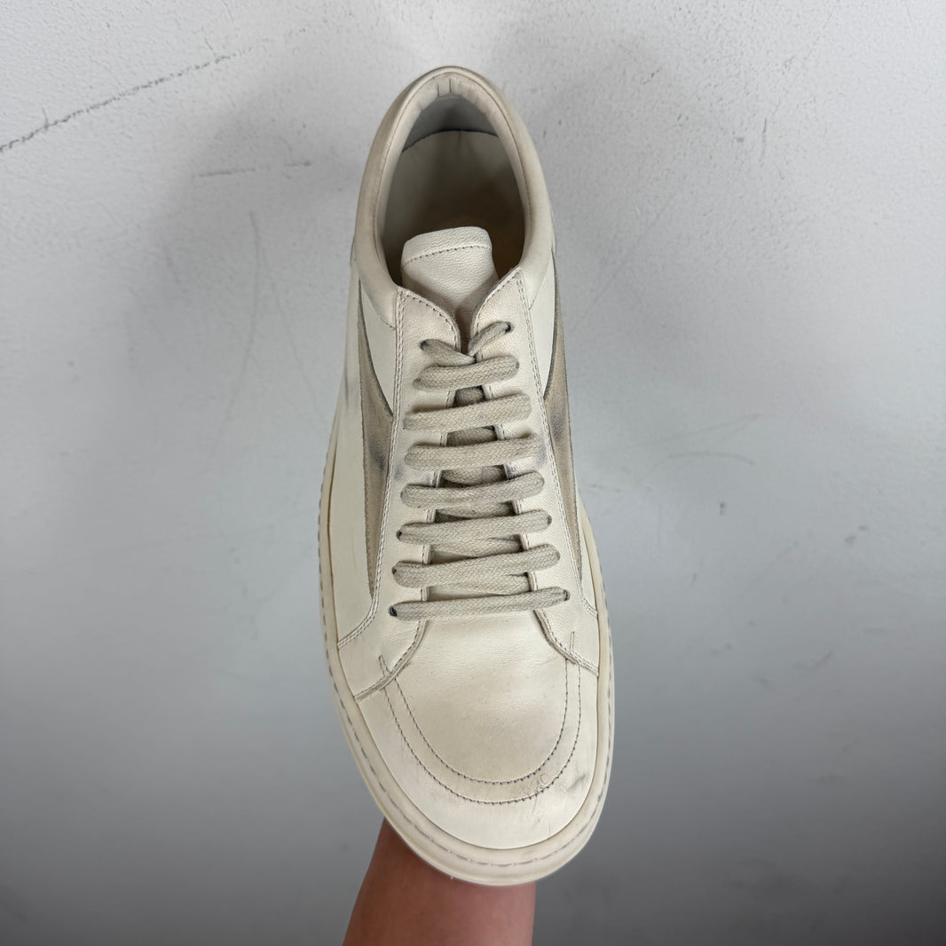 Rick Owens White Leather Vans