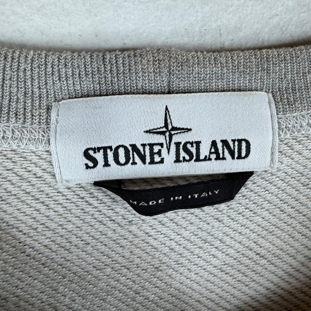 Stone Island Gray Zipper Pocket Crewneck