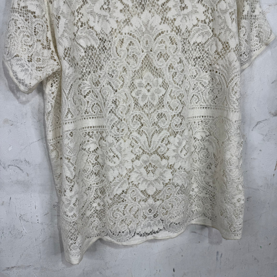 Bode Cream Lace Shirt