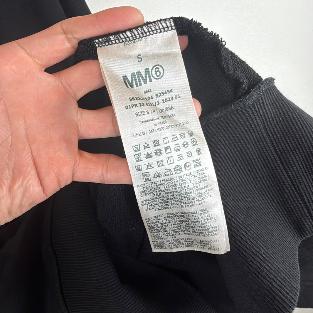 MM6 Oversized Back Logo Zip Hoodie