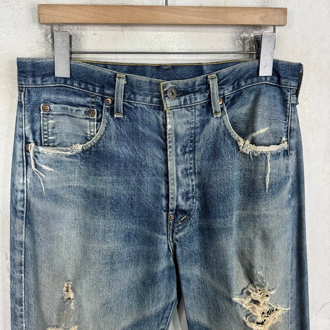 Vintage Levi's Distressed Medium Wash Redline Jeans