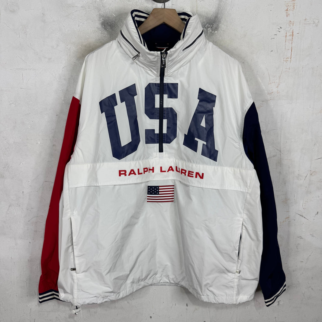 Ralph Lauren USA Big Pony Half Zip Jacket