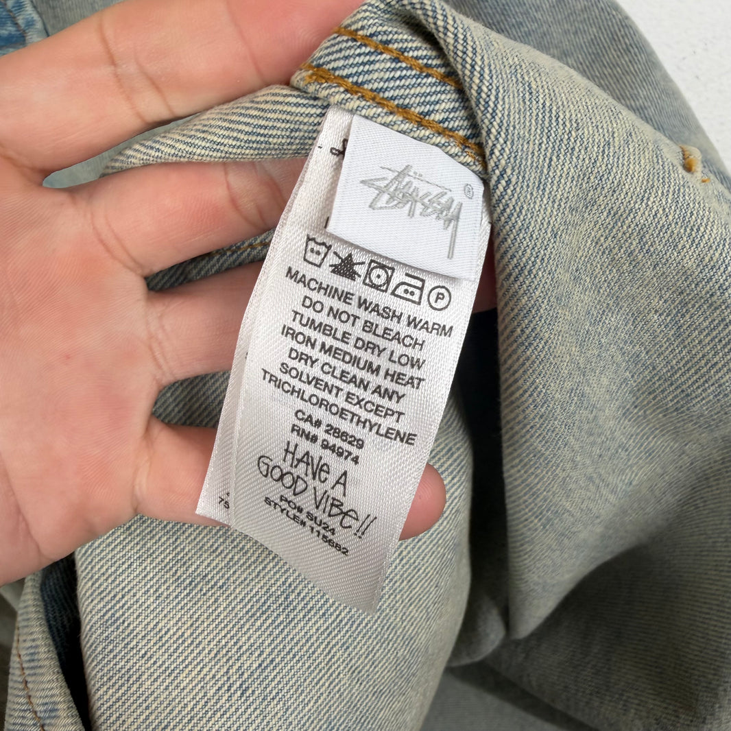 Stussy Zip Up Denim Chore Jacket