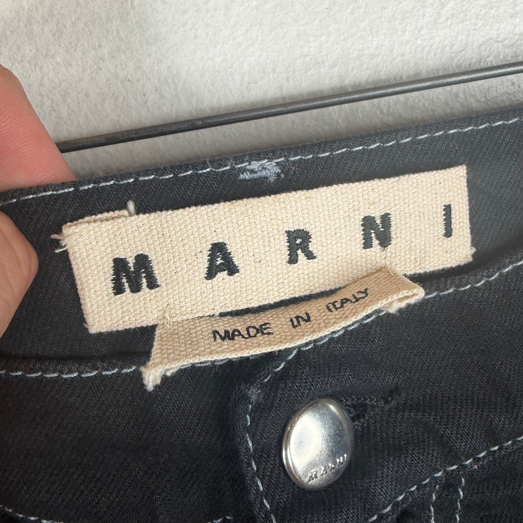 Marni Tie-Dye Black Jeans