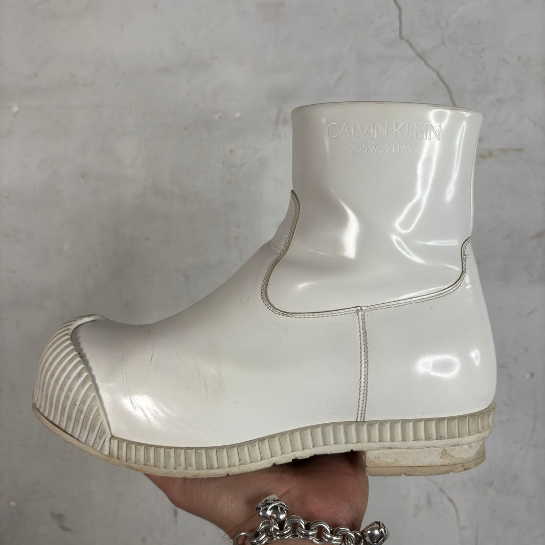 Calvin Klein 205W39NYC White Spazzalato Boots