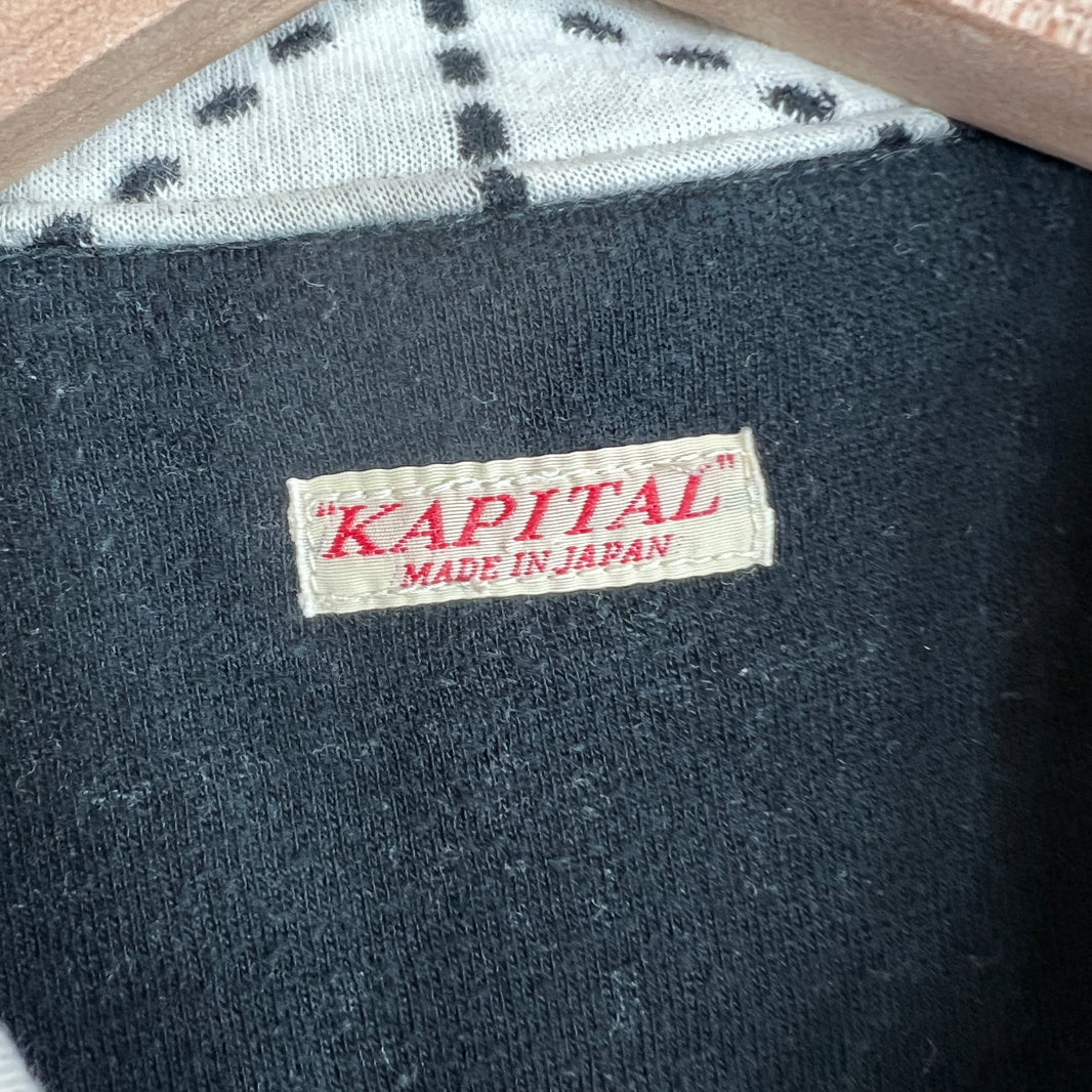 Kapital Sashiko Print Button Up Chore Shirt