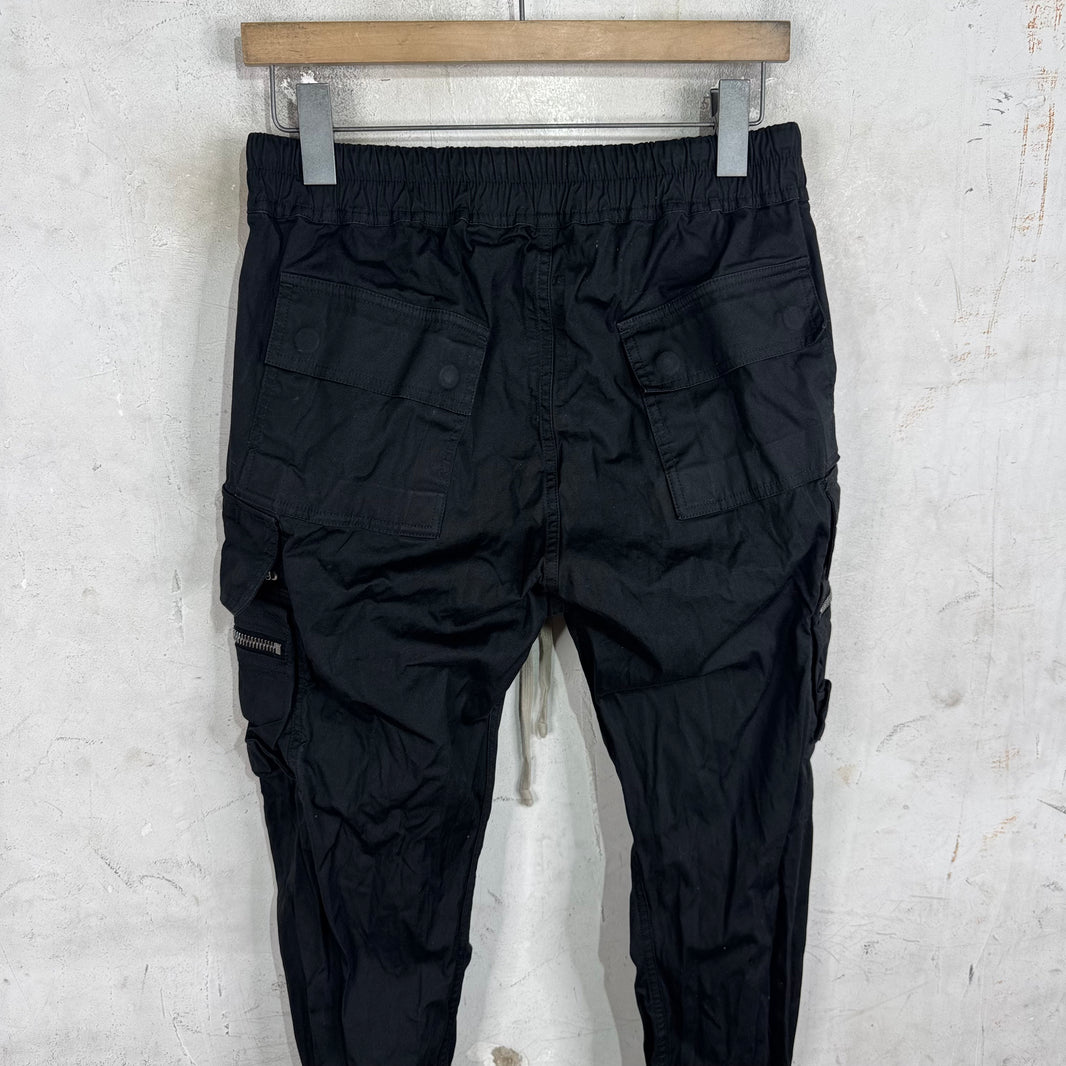 Rick Owens Canvas Zippered Jogger Pants
