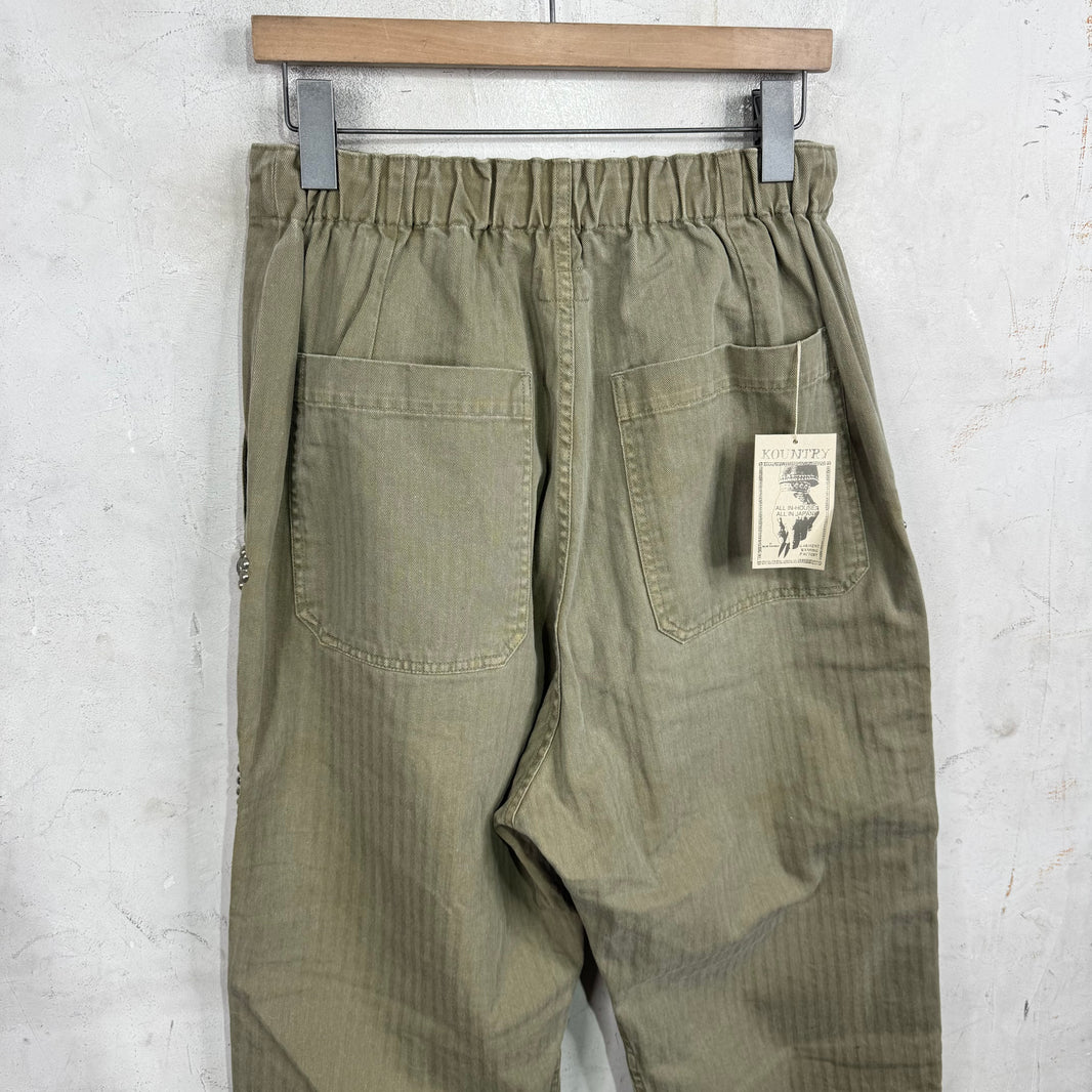 Kapital Rhinestone Herringbone Pants