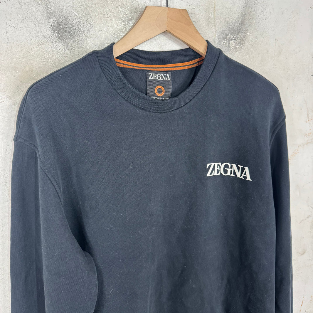 Zegna Logo Crewneck