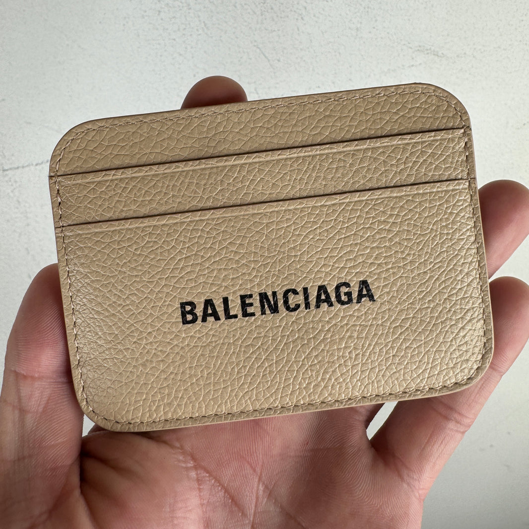 Balenciaga Beige Rounded Card holder