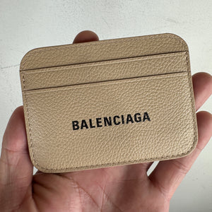 Balenciaga Beige Rounded Card holder
