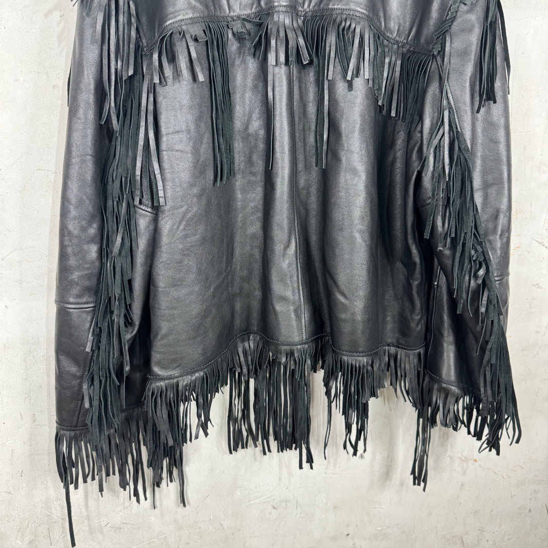 Balenciaga Leather Tassel Sample Jacket