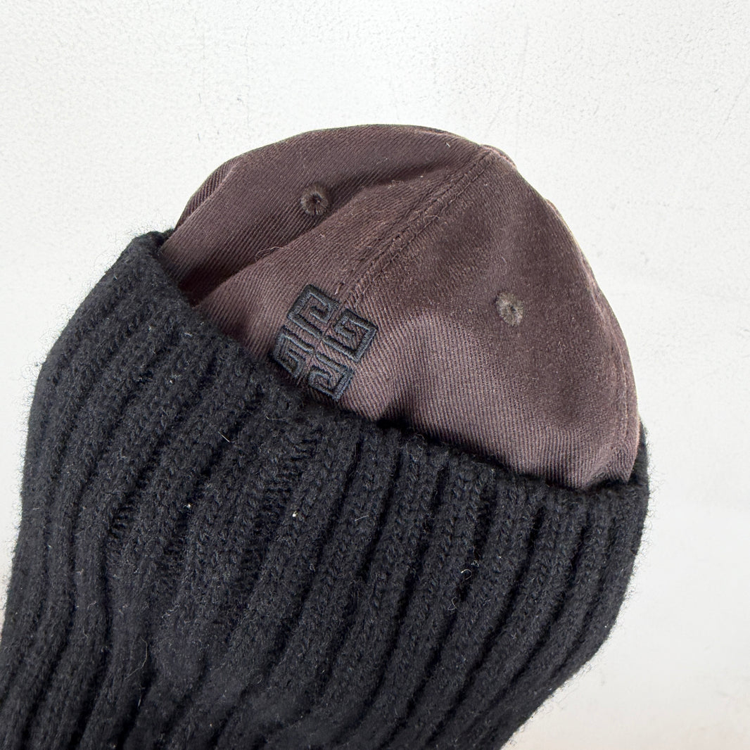 Givenchy Knitted Ski Mask Hybrid Hat