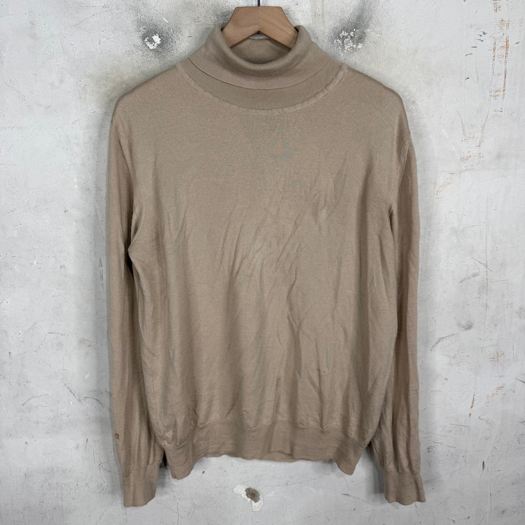 Brioni Beige Turtleneck Light Knit
