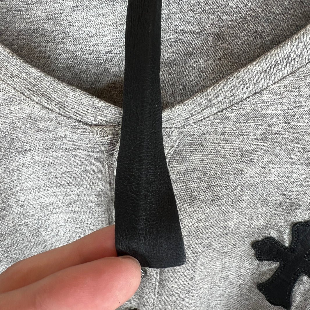 Chrome Hearts Gray Patch Longsleeve T-Shirt