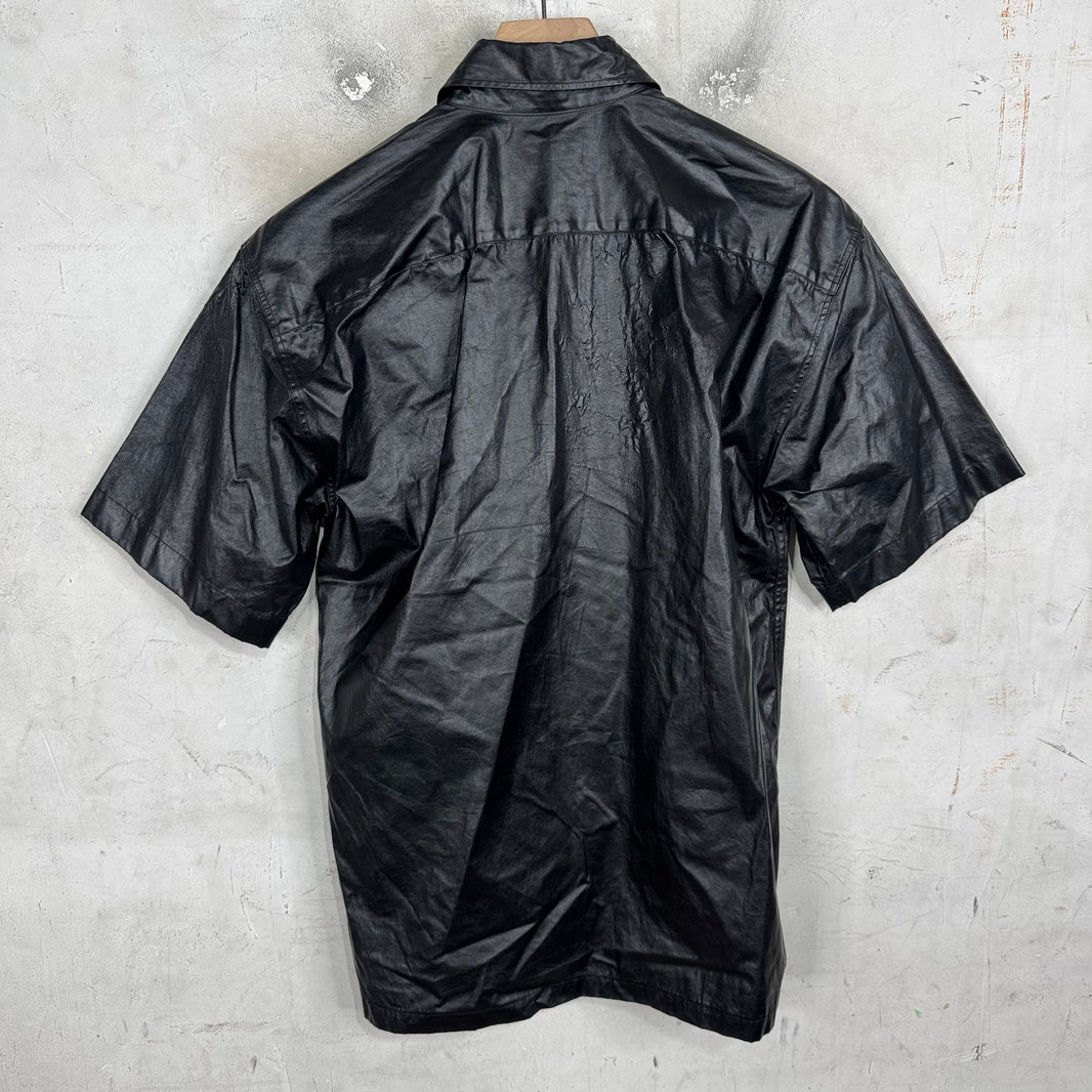 Dries Van Noten PVC Coated SS Button Up Shirt