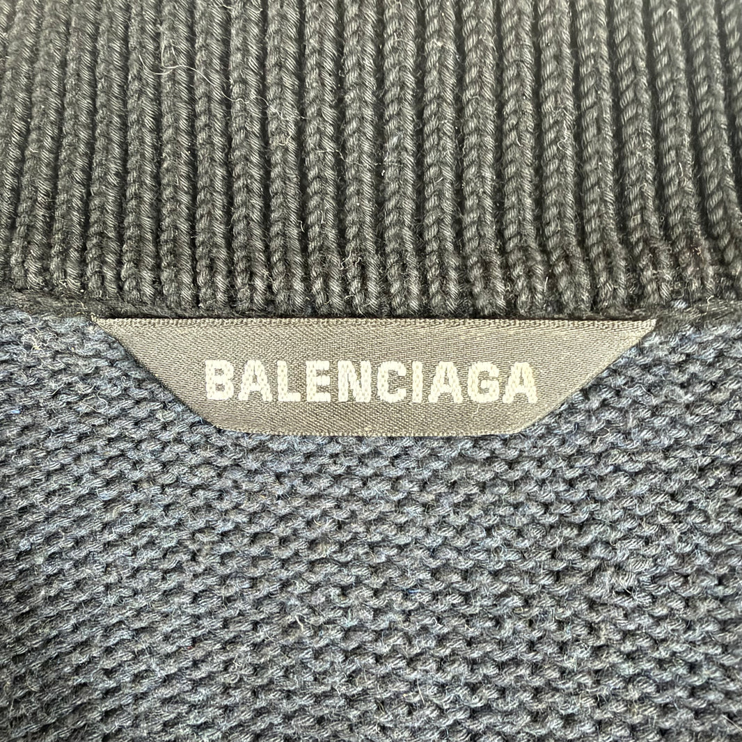 Balenciaga Knit Striped Rugby Polo
