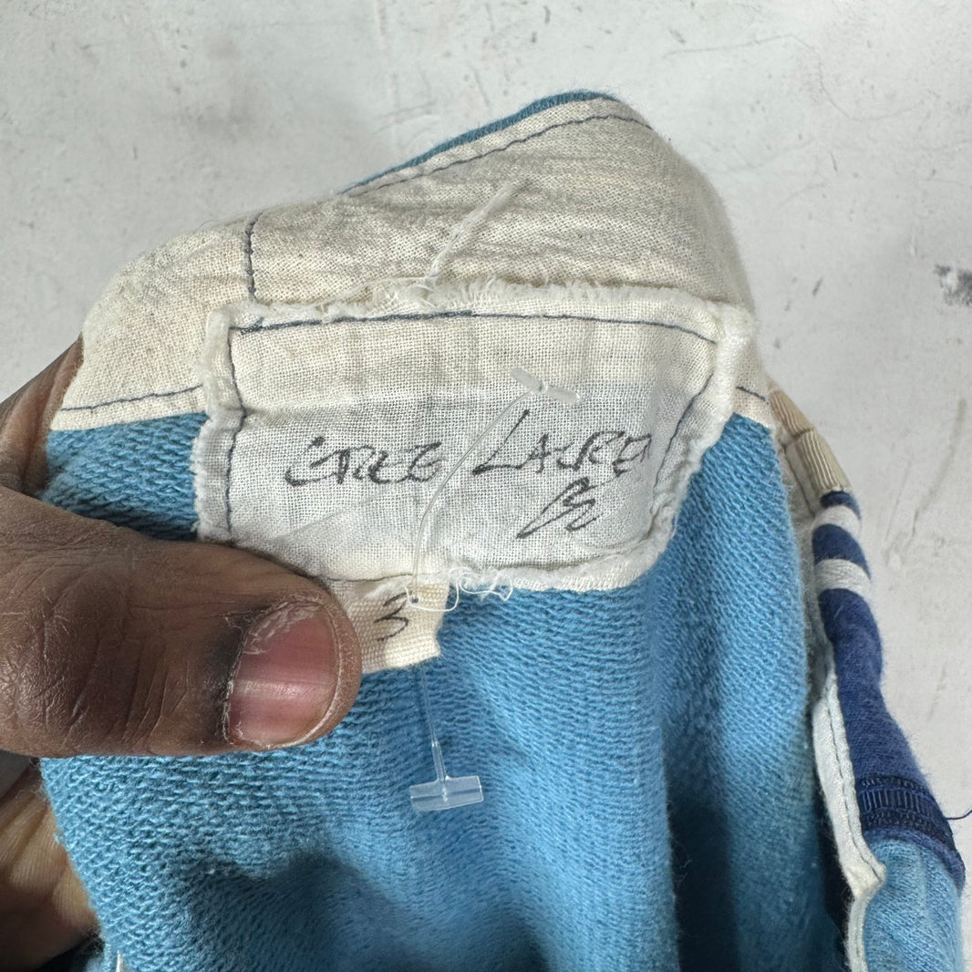 Greg Lauren FW19 Blue Striped Track Sweatpants