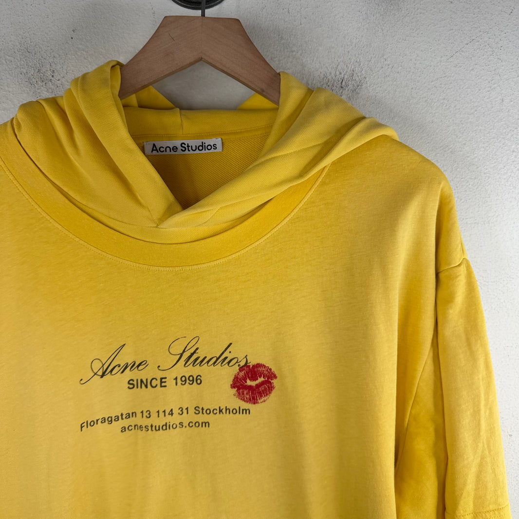 Acne Studios Yellow Double Layer Hoodie