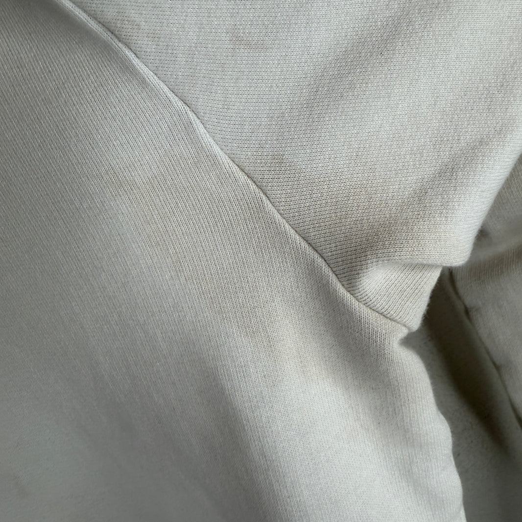Saint Laurent Small Logo White Hoodie