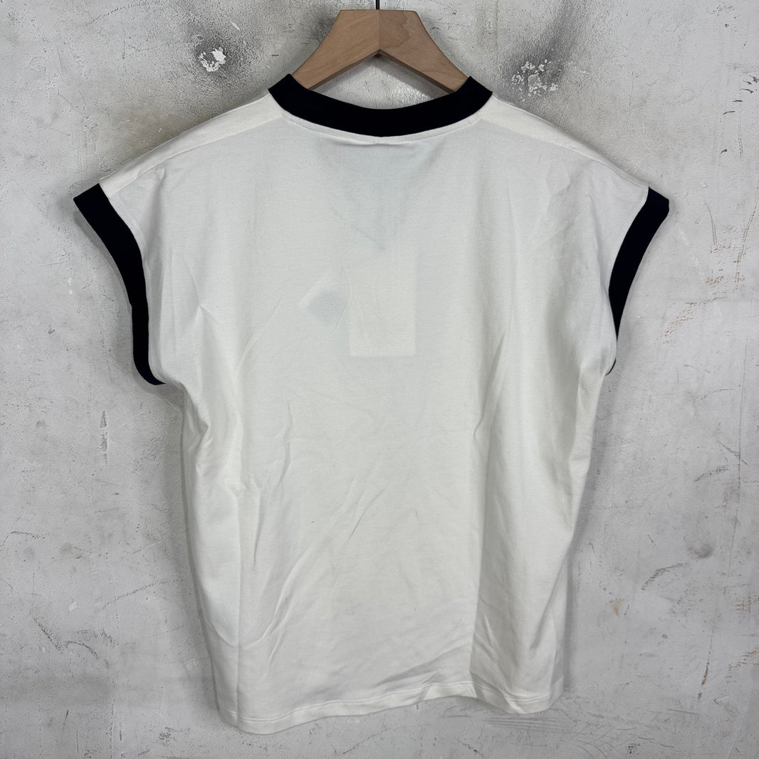 Versace Current Stretch Ringer T-Shirt