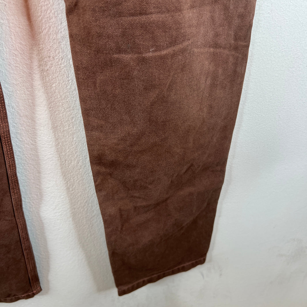 Kapital Red Buckleback Straight Leg Trousers