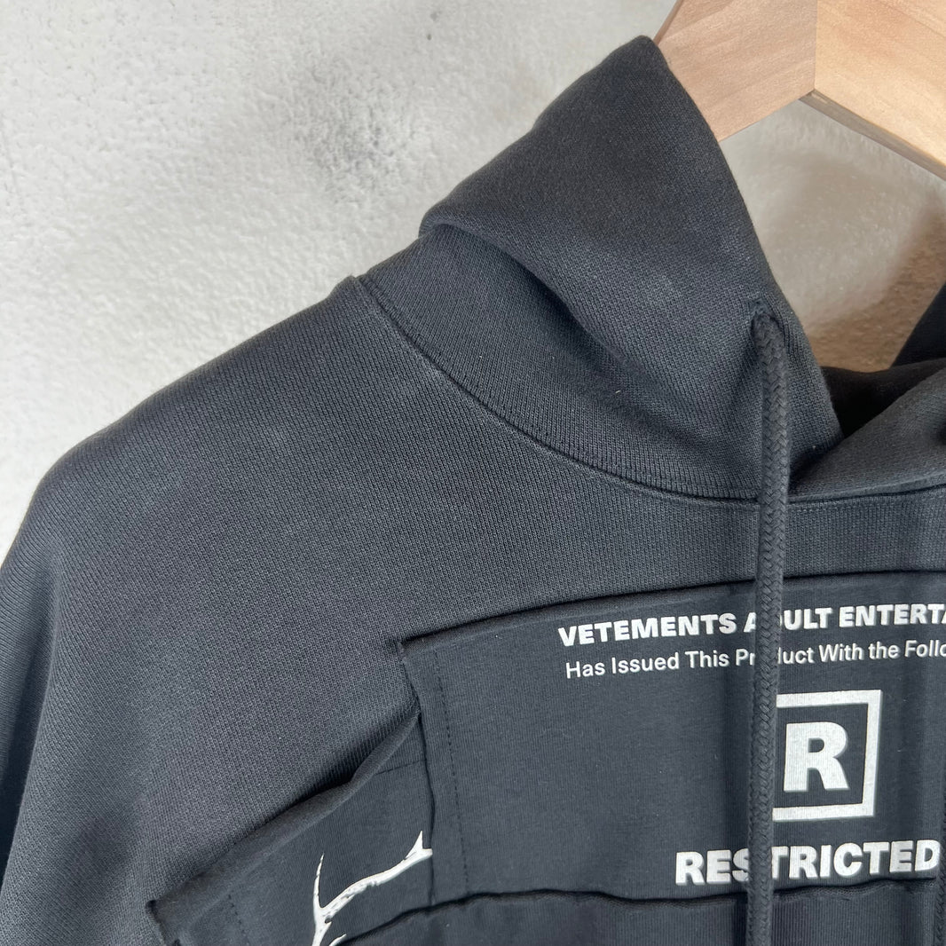 Vetements J'Adore Metal Hoodie
