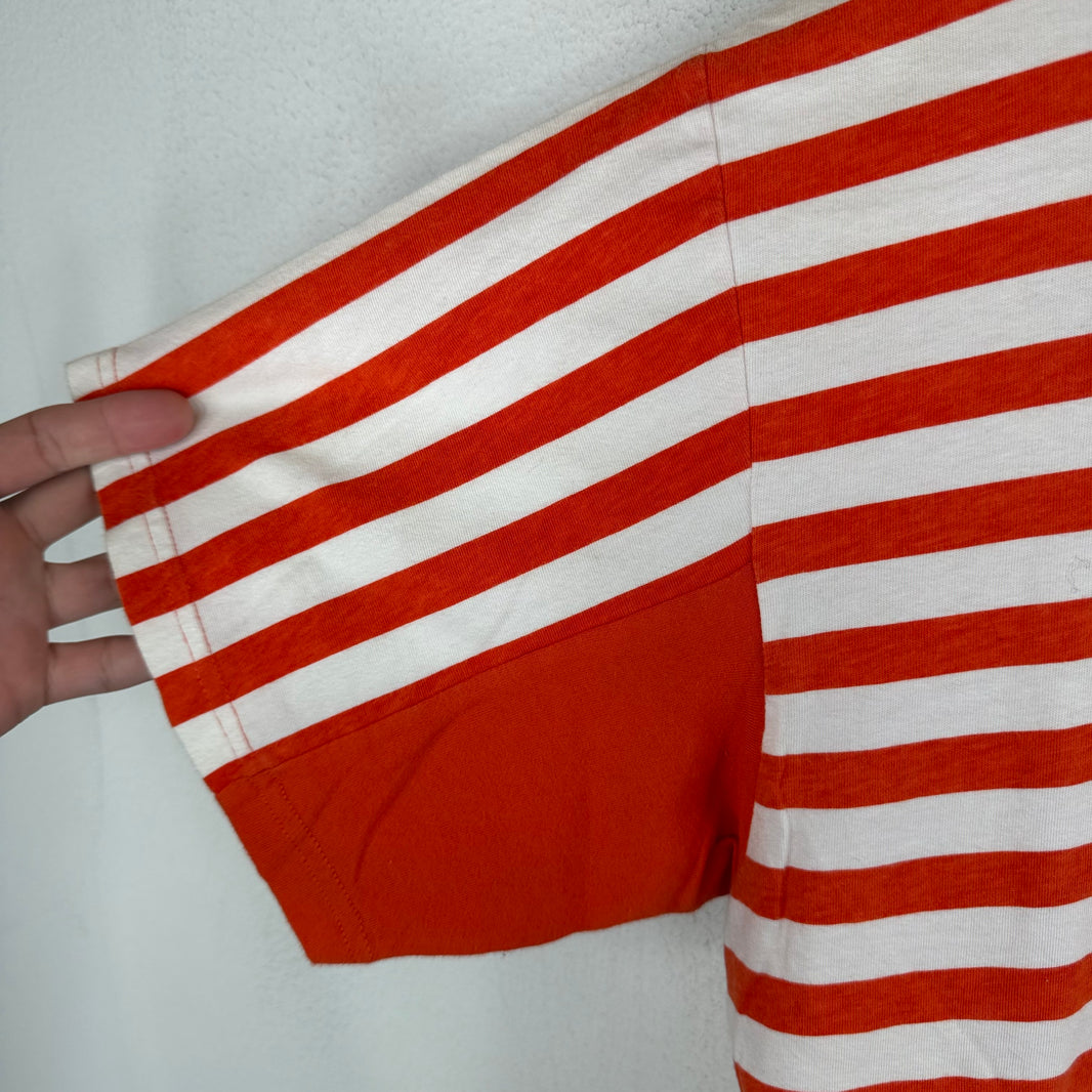 Martine Rose Orange Striped T-Shirt