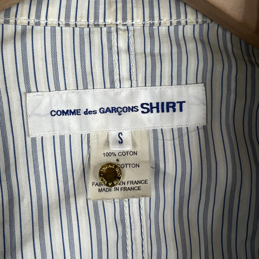CDG Striped Camo Detail Lightweight Blazer