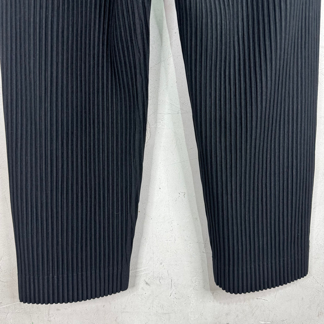 Issey Miyake Black Homme Plisse Trousers