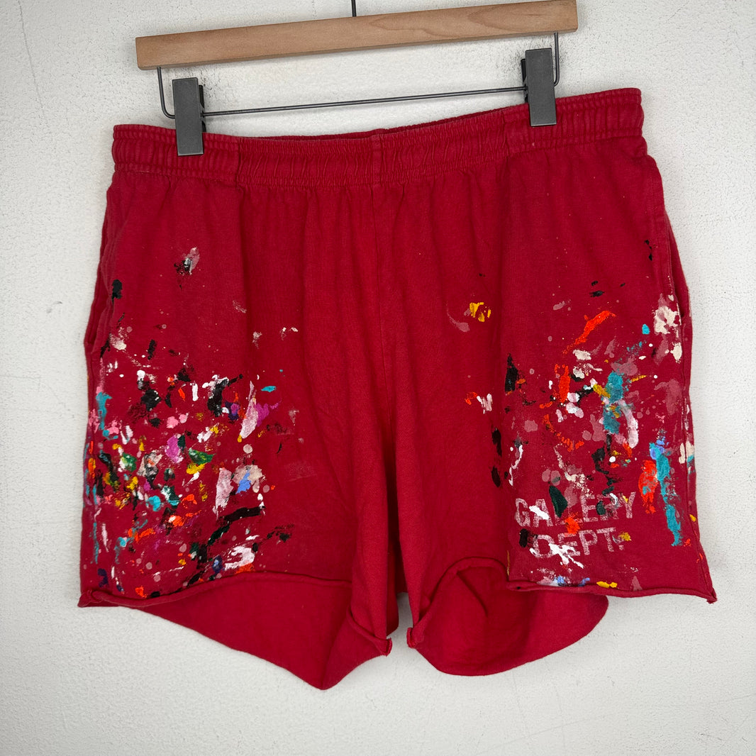 Gallery Dept Red Painted Shorts