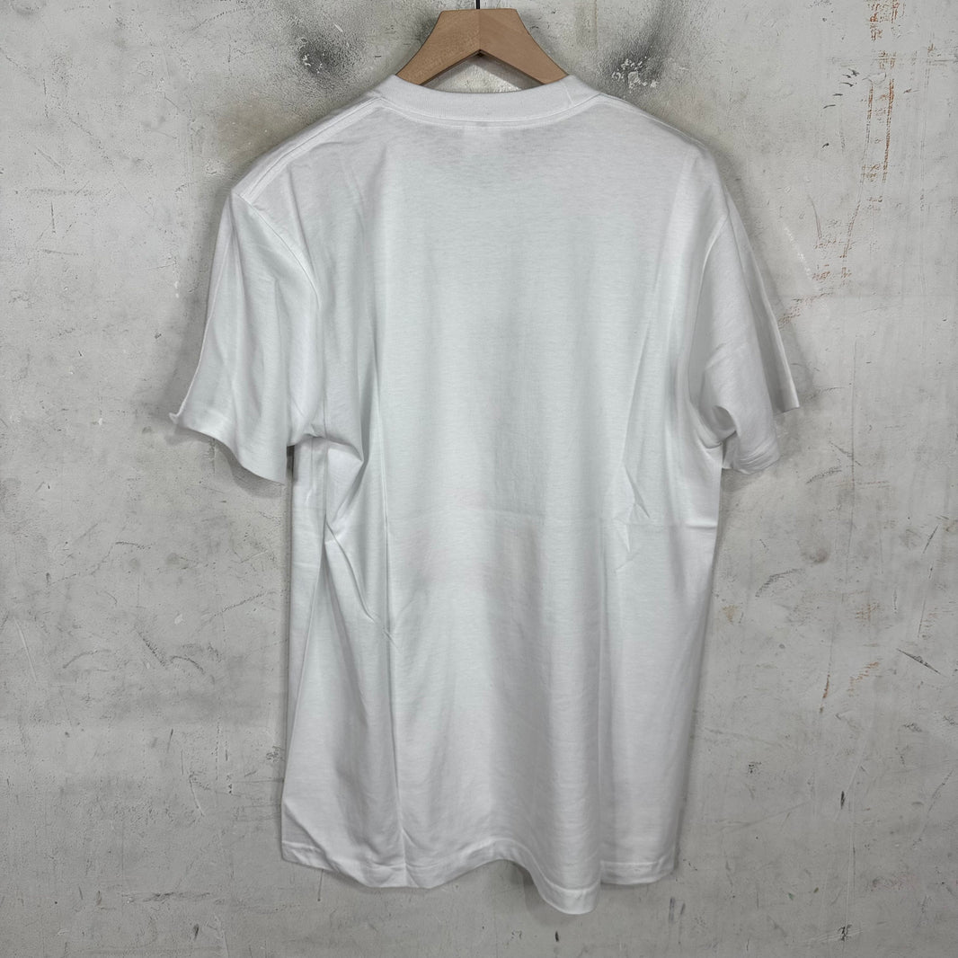 Supreme White Morrisey Test Print Sample T-Shirt