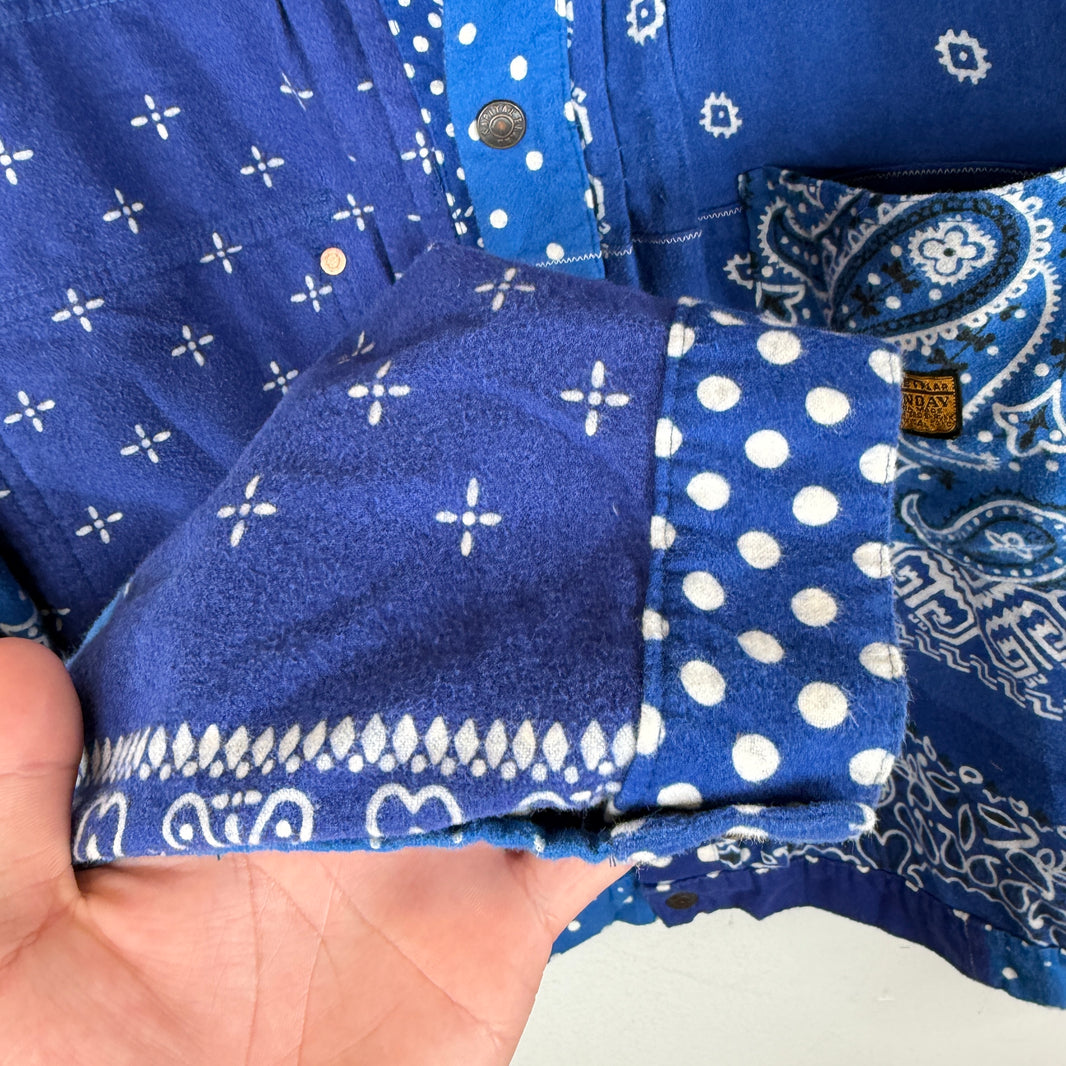 Kapital Blue Paisley Reversible Shirt