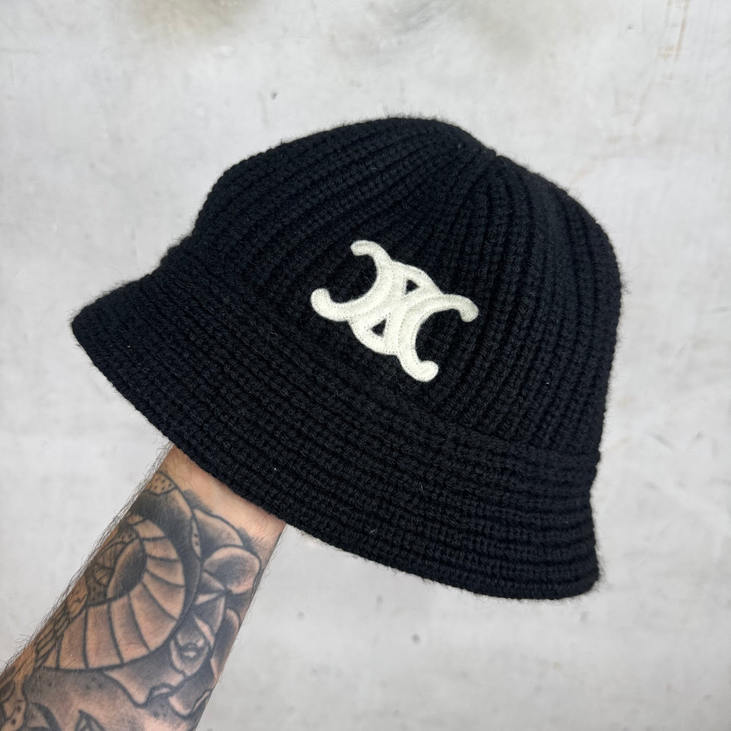 Celine Knitted Triomphe Logo Bucket