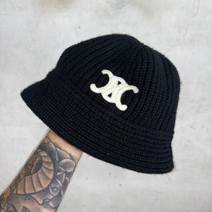 Celine Knitted Triomphe Logo Bucket