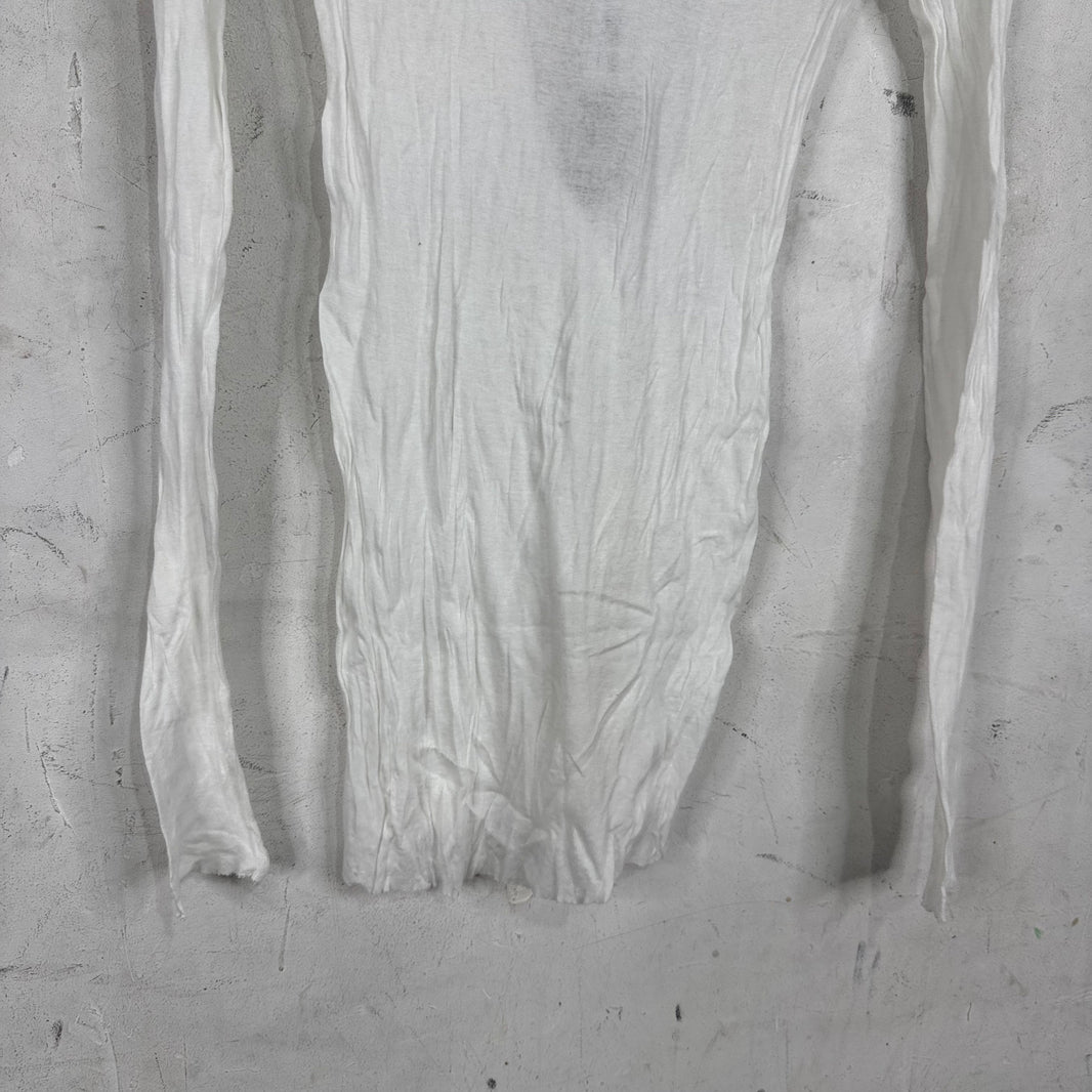 Rick Owens Concordians Sheer White L/S Shirt