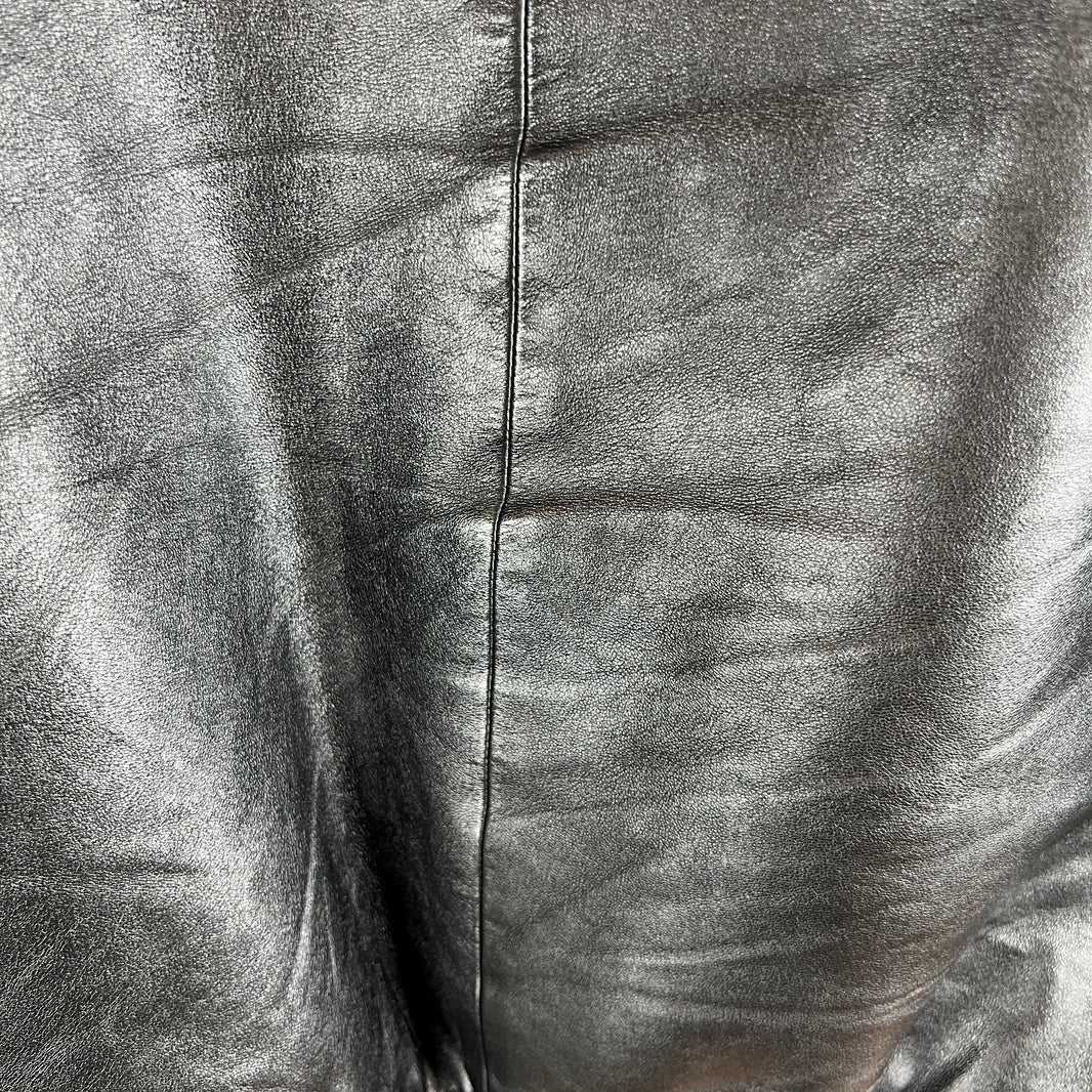 Celine Leather Hooded Bomber Jacket