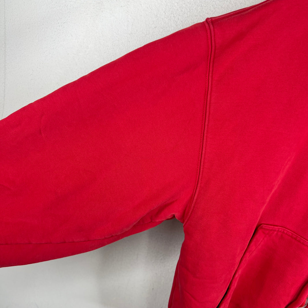 Balenciaga Sample Red Vogue Zip Up Hoodie