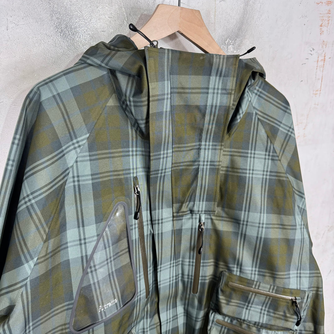 Supreme Green Plaid Gore-tex Cargo Jacket