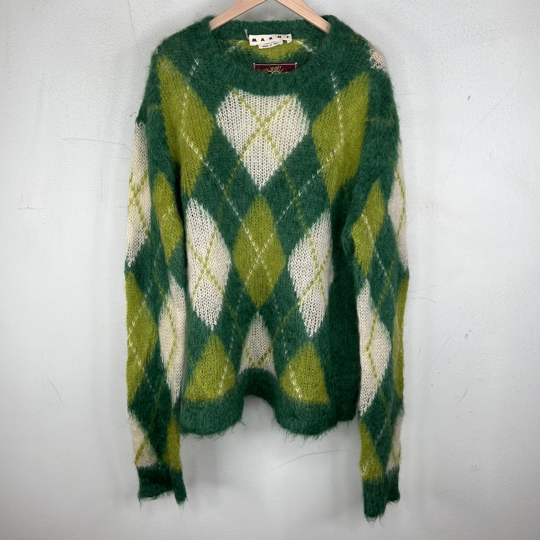 Marni Fuzzy Wuzzy Green Sweater