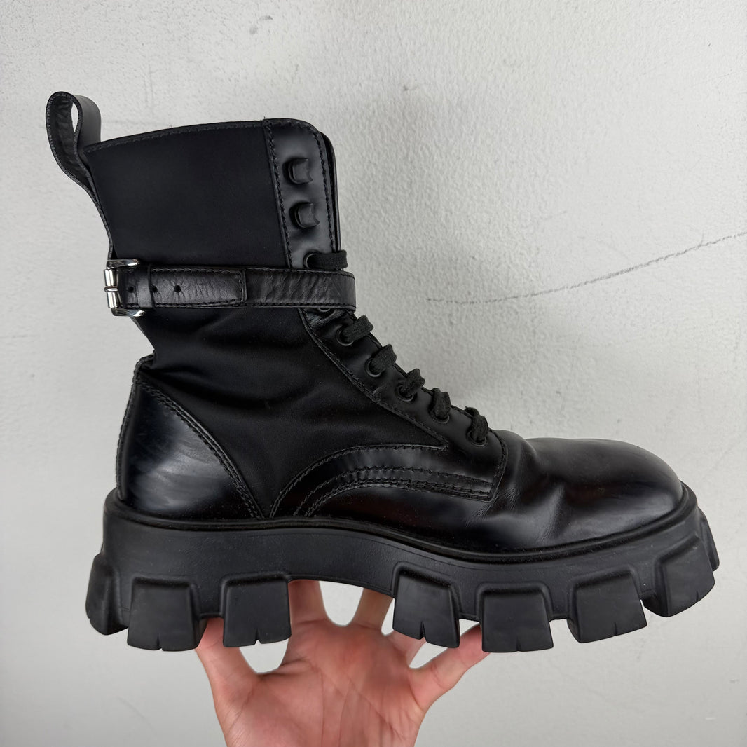 Prada Monolith Cargo Combat Boots