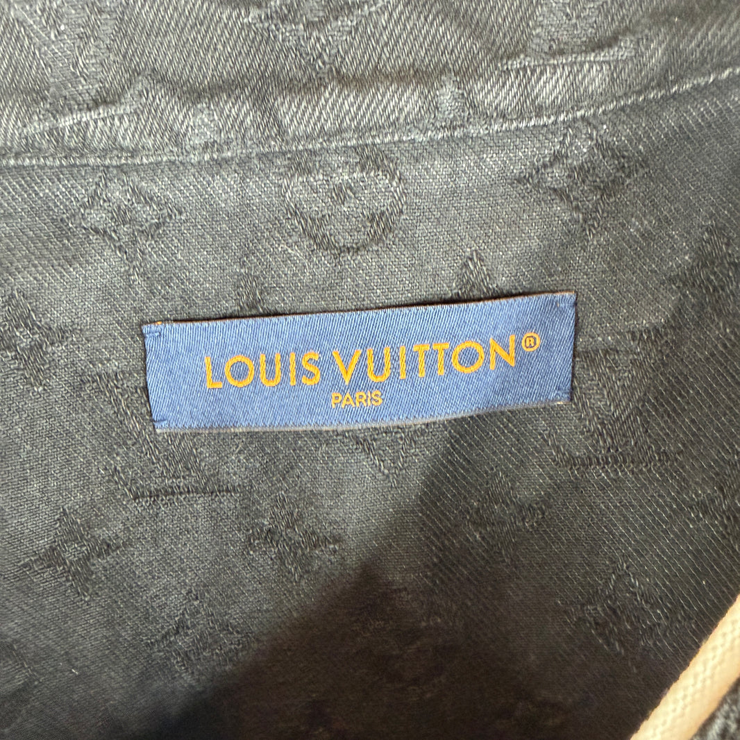 Louis Vuitton Black Monogram Baseball Jersey