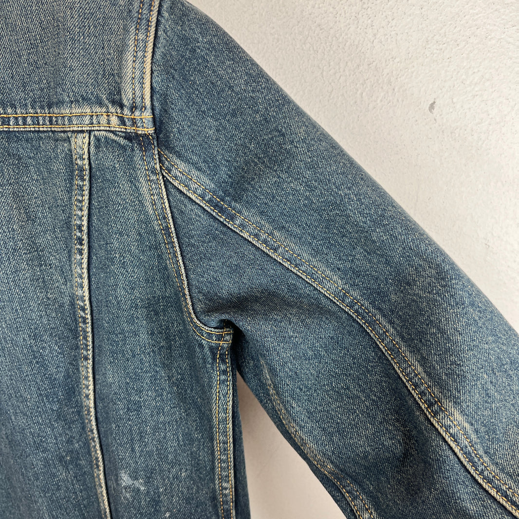 Saint Laurent 2016 Mud Wash Denim Jacket