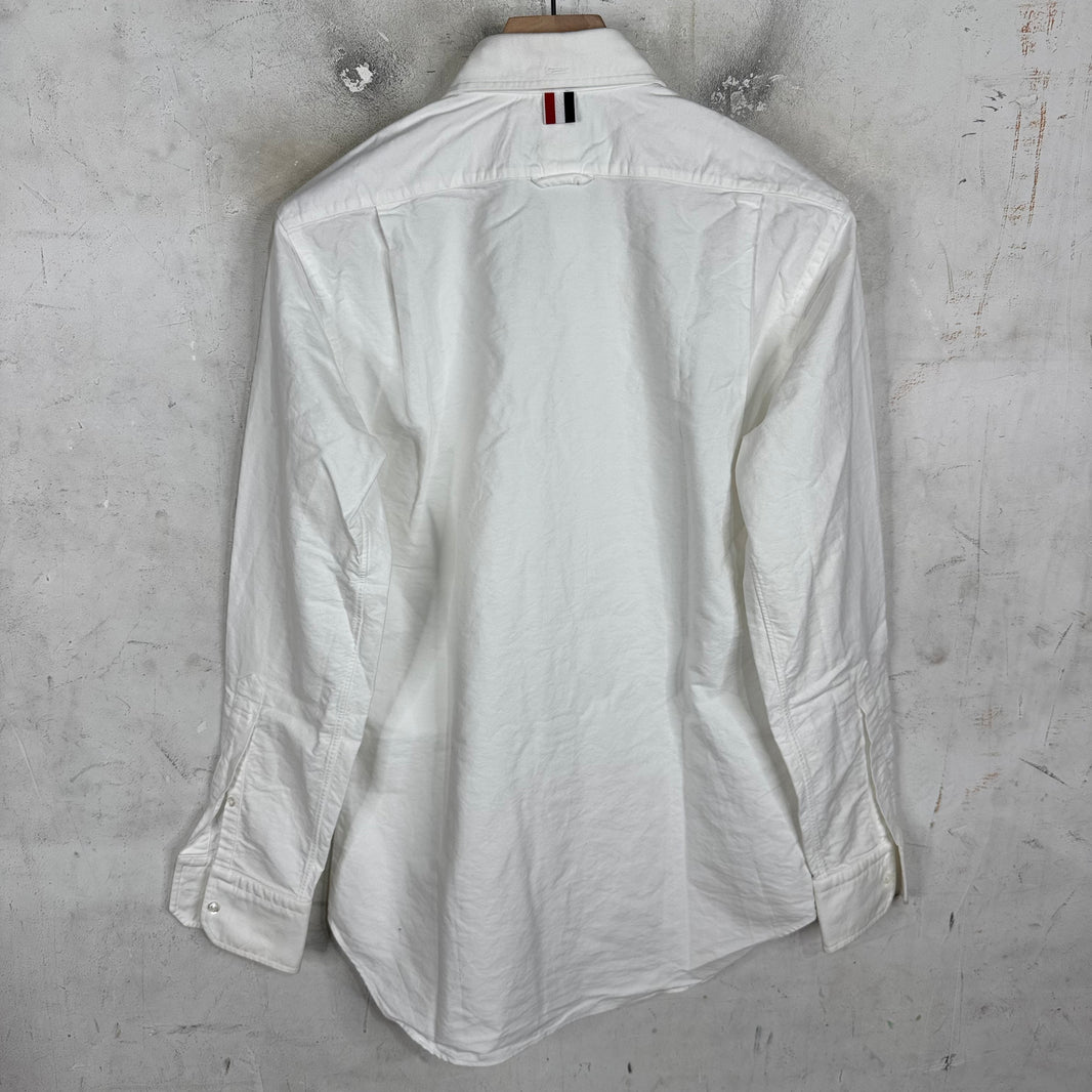 Thom Browne Canvas White L/S Buttoned Shirt