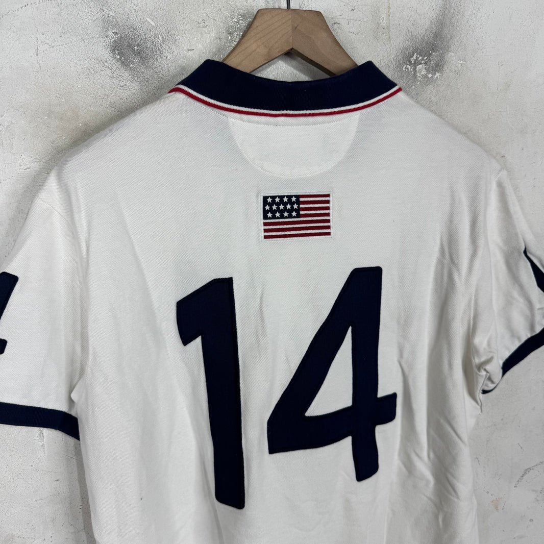 Ralph Lauren Diagnal USA Crest Pony Polo