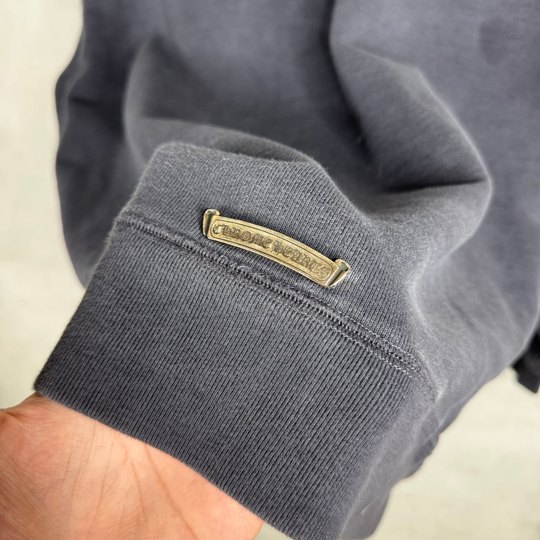 Chrome Hearts Navy Paperjam Quarter Zip