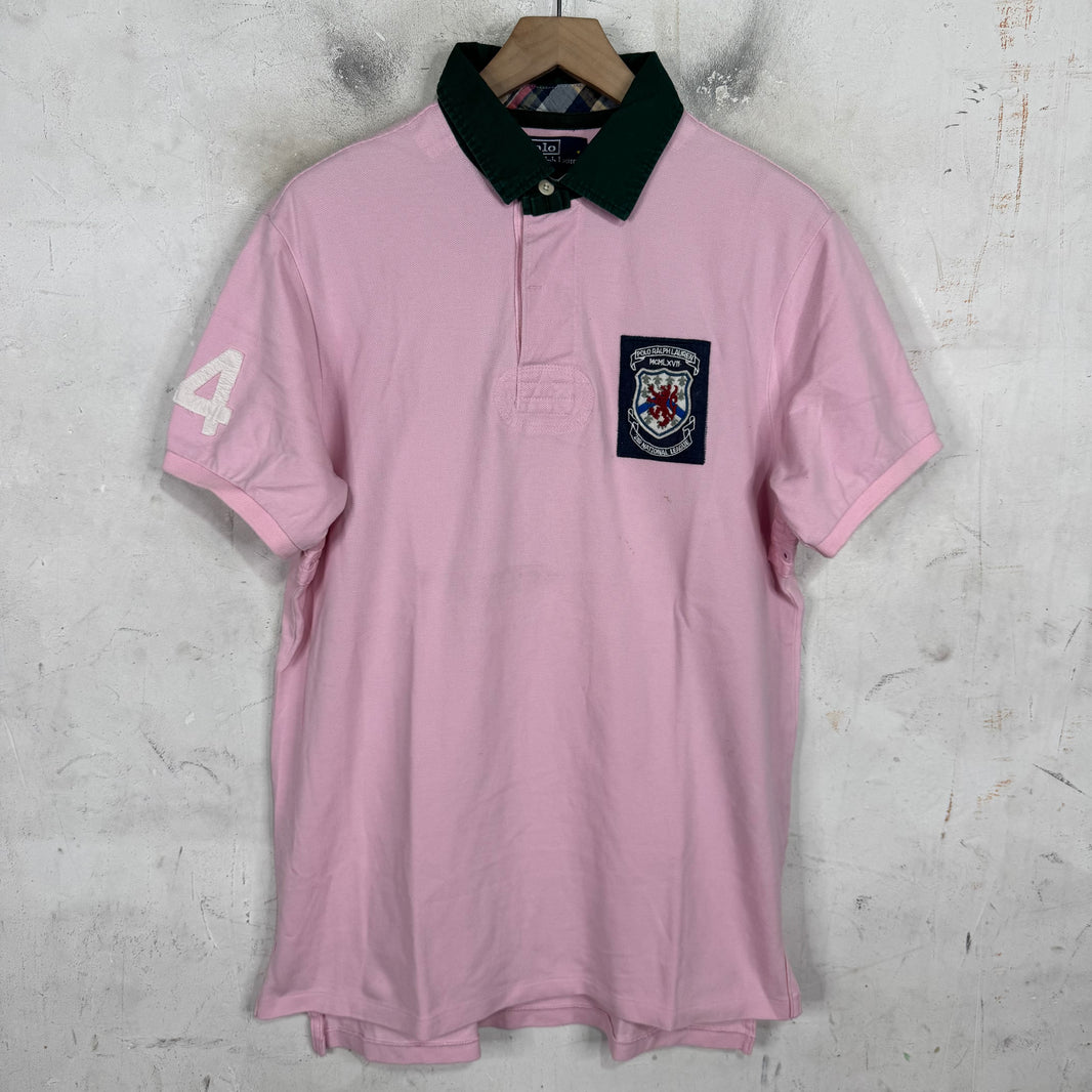 Ralph Lauren Pink Crested Polo