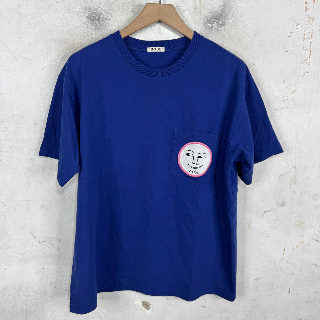 Bode Moon Face Pocket T-Shirt