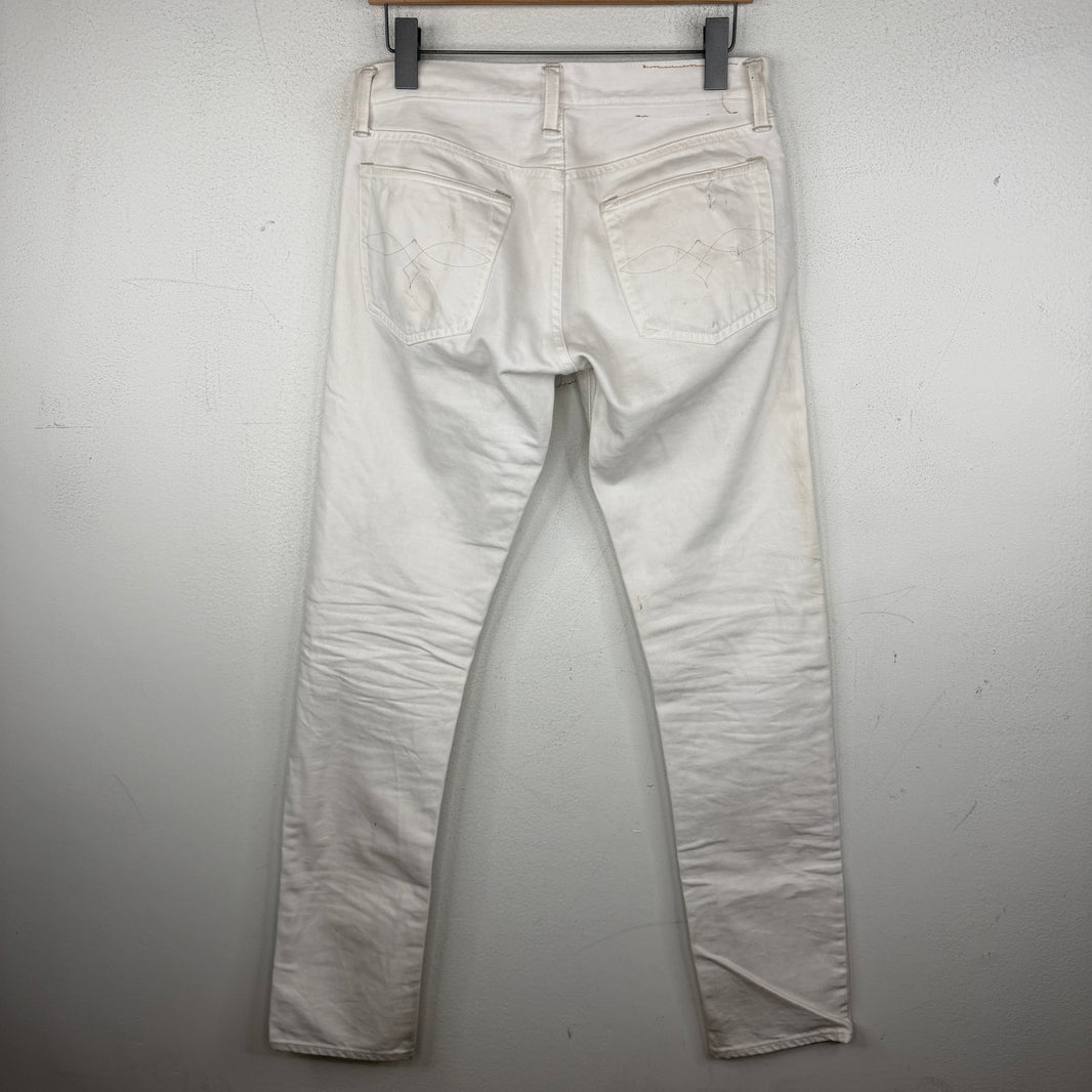 RRL White Slim Jeans